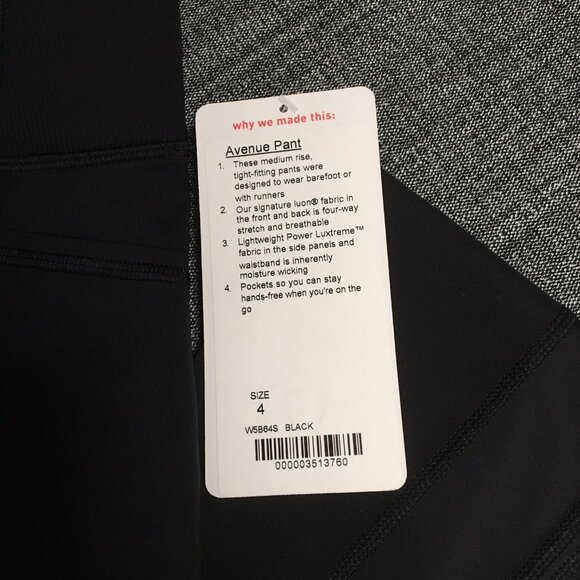 Lululemon Avenue Pant, Size 4, NWT - Picture 3 of 8